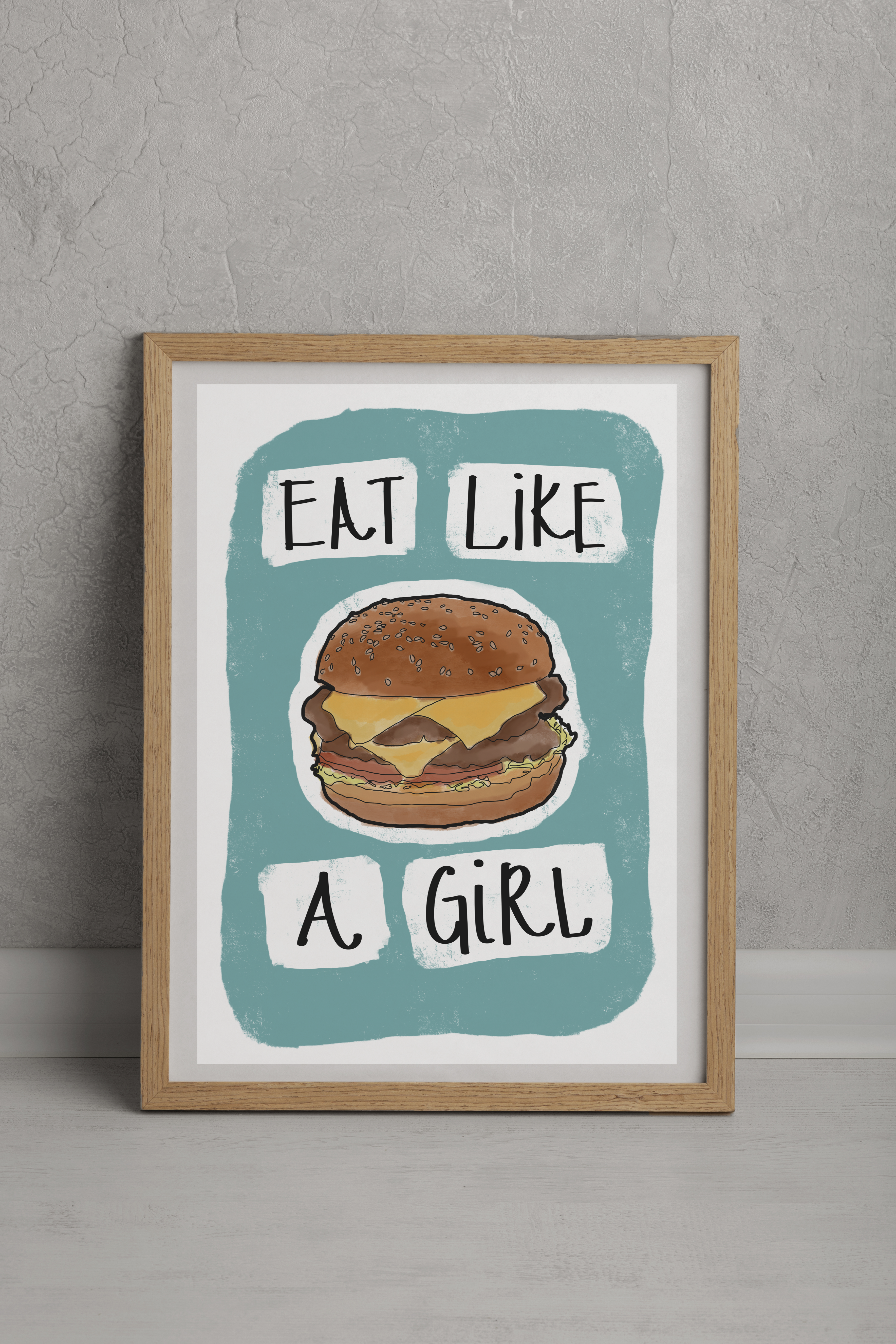 Eat Like a Girl Fine Art Print