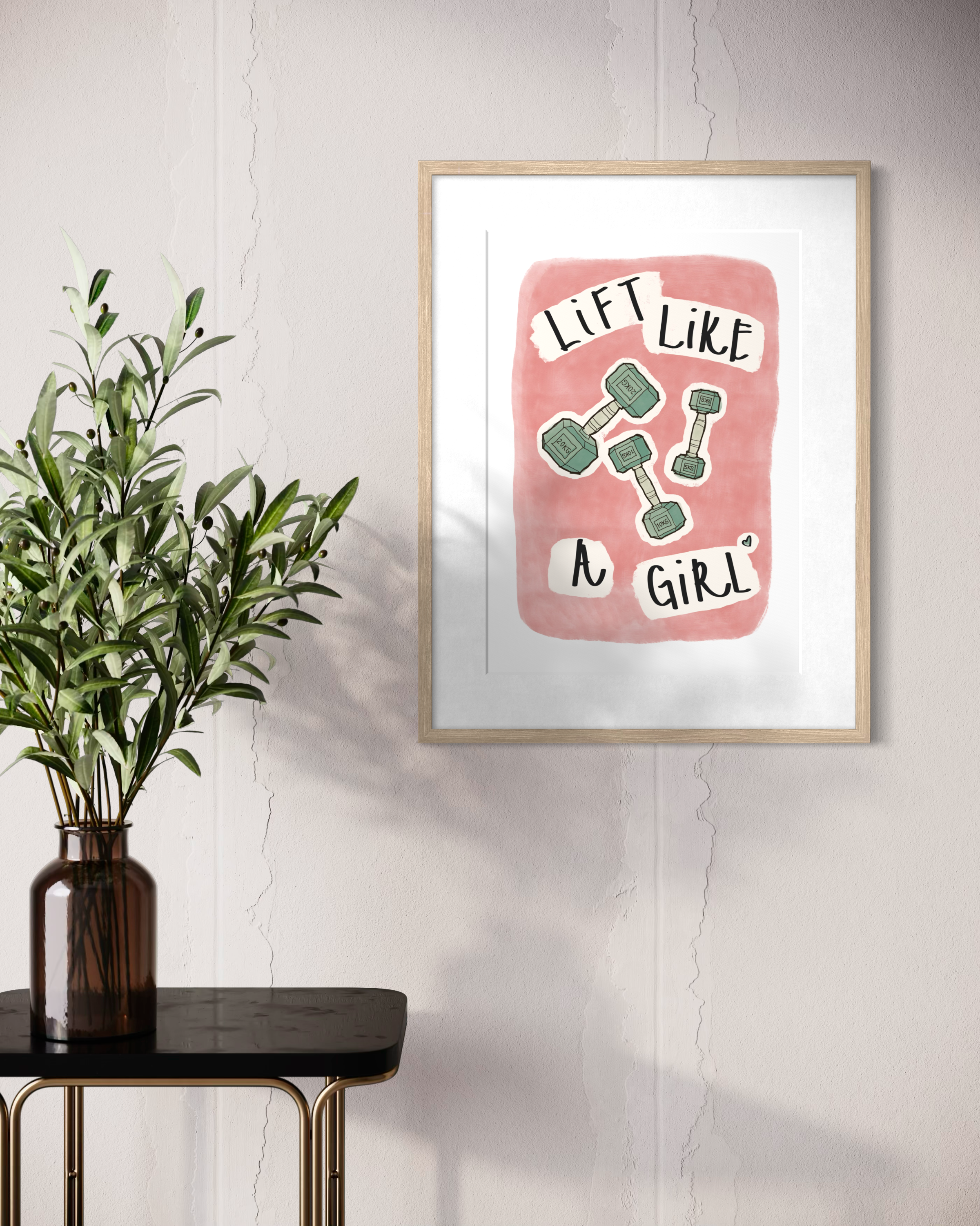 Lift Like a Girl Fine Art Print