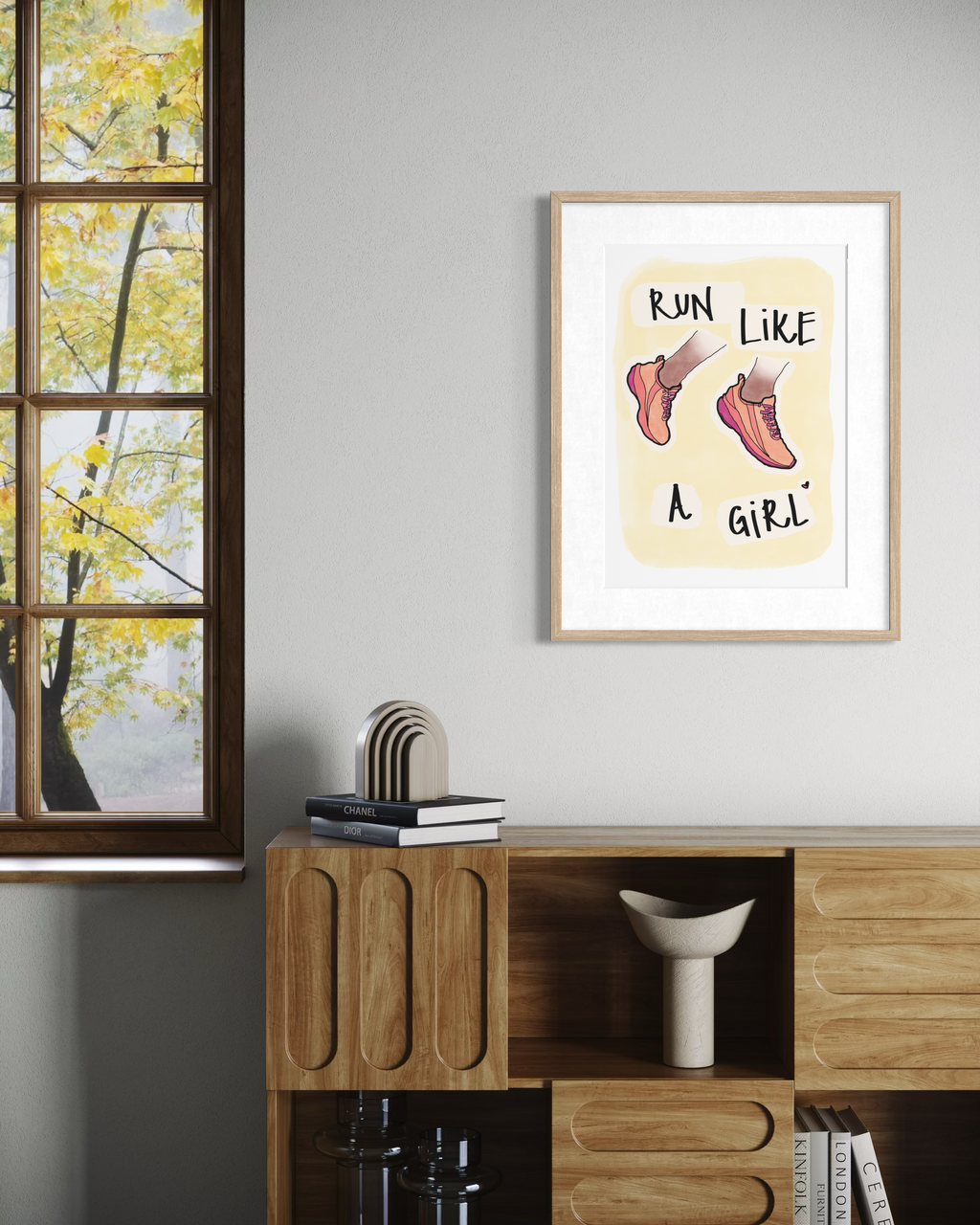 Run Like a Girl Digital Download Art Print