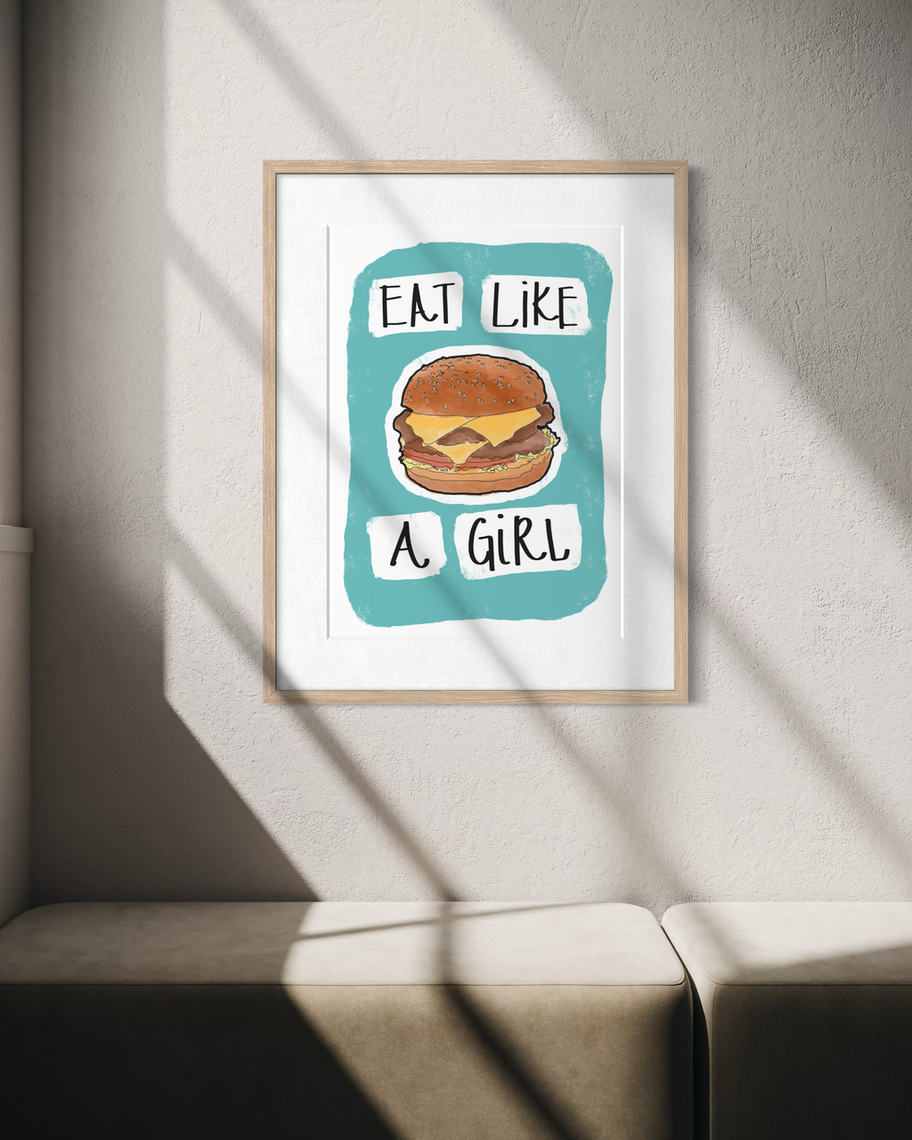 Eat Like a Girl Fine Art Print