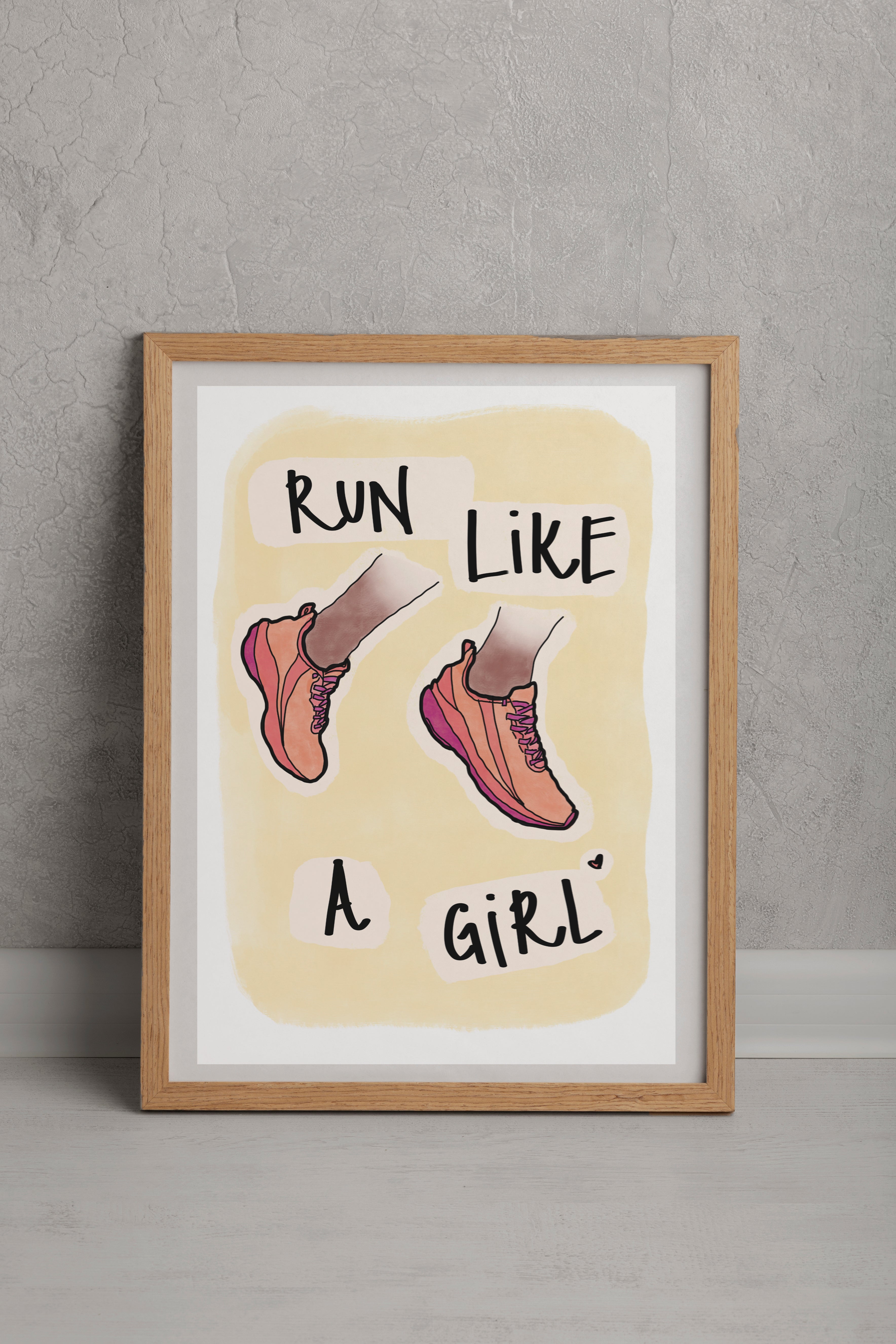 Run Like a Girl Fine Art Print